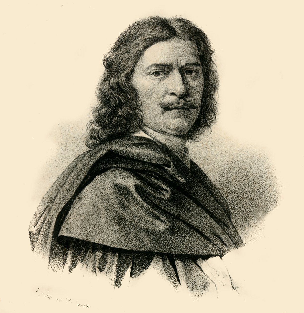 Nicolas Poussin, 1594-1665, c1830. af Francois Seraphin Delpech