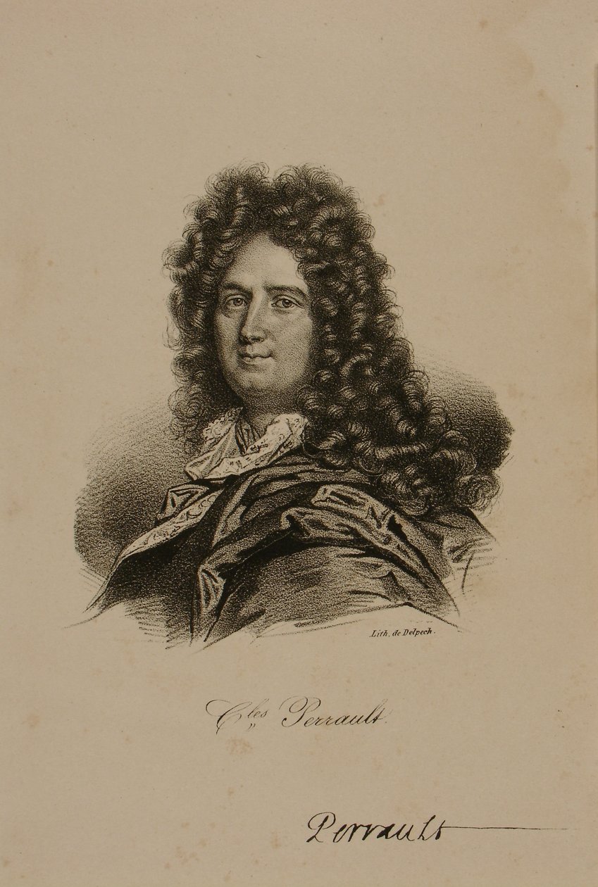 Portræt af Charles Perrault (1628-1703) af Francois Seraphin Delpech