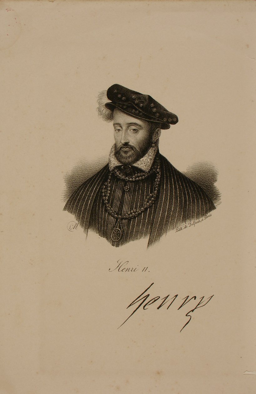 Portræt af Henri II (1519-59) Konge af Frankrig 2 af Francois Seraphin Delpech