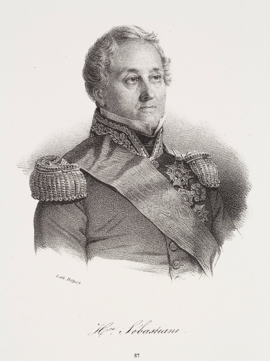 Portræt af Horace Sébastiani af Francois Seraphin Delpech