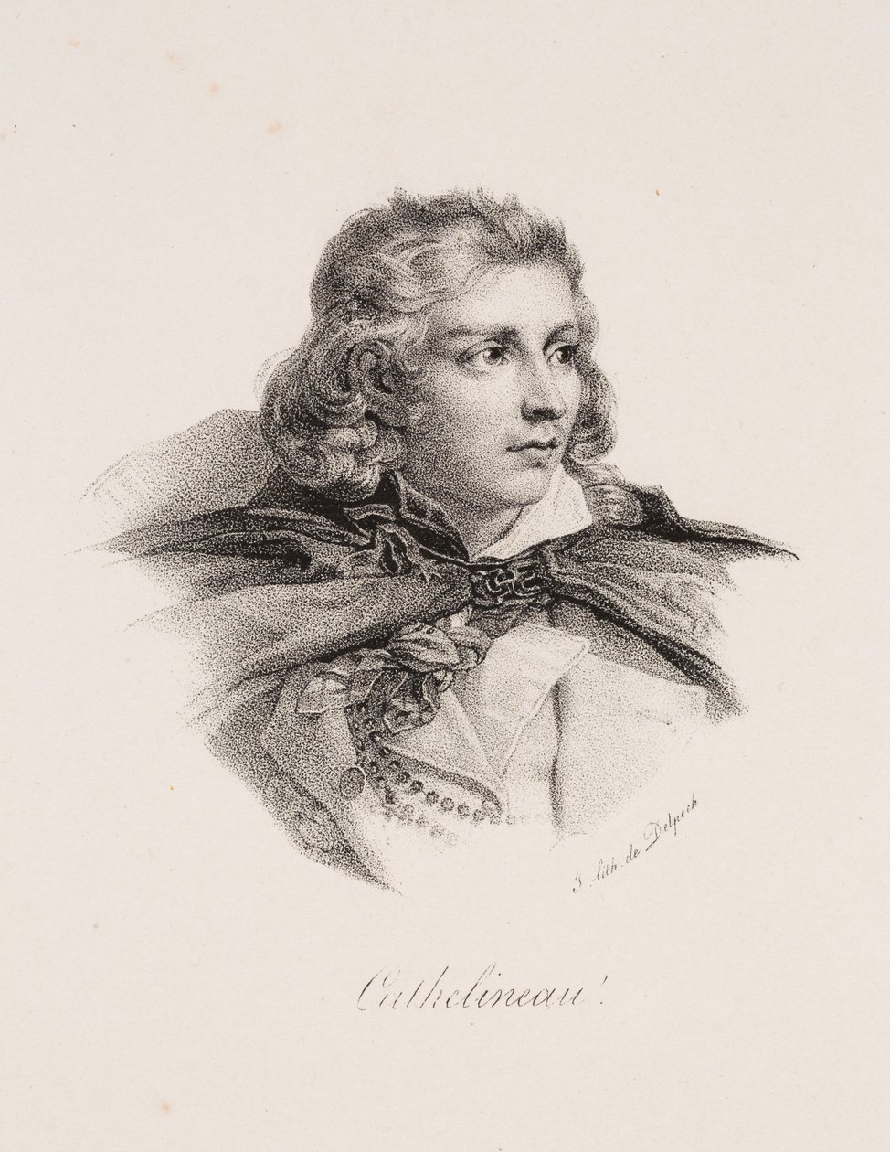Portræt af Jacques Cathelineau af Francois Seraphin Delpech