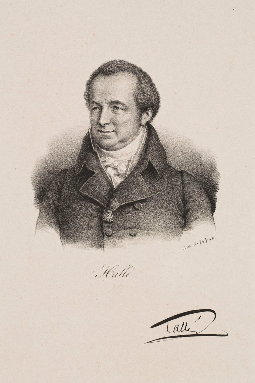 Portræt af Karl Halle af Francois Seraphin Delpech