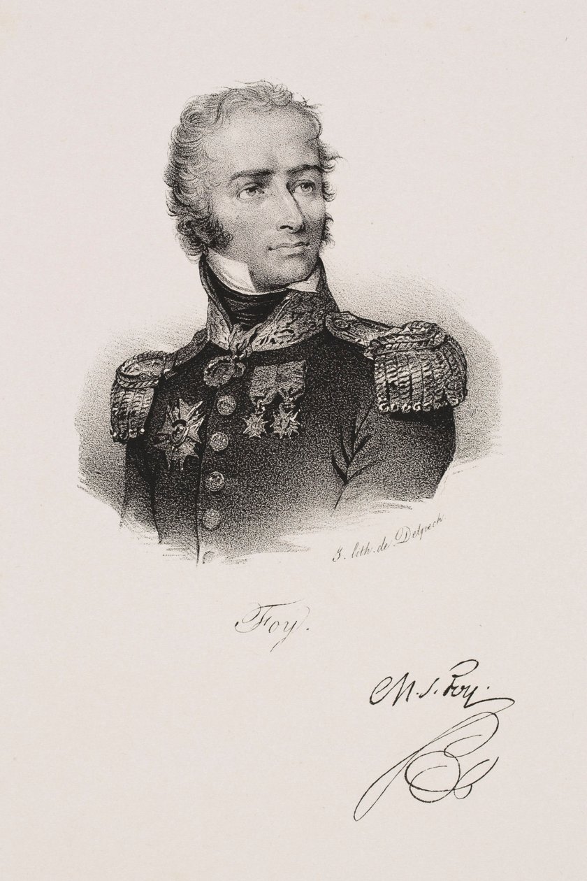 Portræt af Maximilien Sébastien Foy af Francois Seraphin Delpech