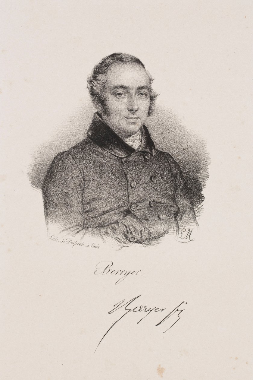 Portræt af politikeren Pierre-Antoine Berryer af Francois Seraphin Delpech