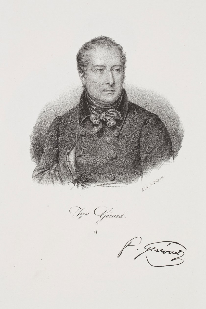 Portræt af maleren François Gérard af Francois Seraphin Delpech