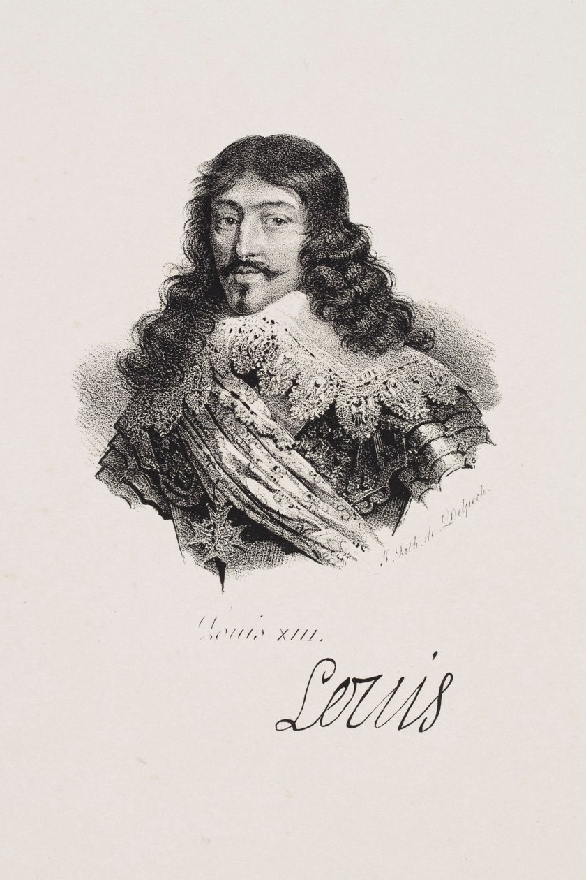 Portræt af kong Ludvig XIII af Francois Seraphin Delpech