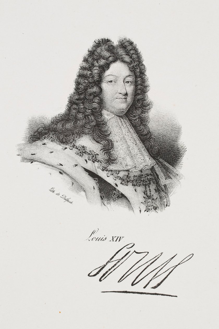Portræt af kong Ludvig 14. af Francois Seraphin Delpech