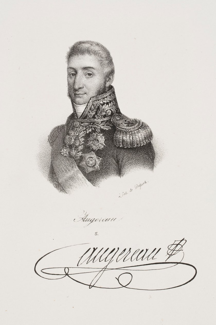 Portræt af marskal Charles Pierre François Augereau af Francois Seraphin Delpech