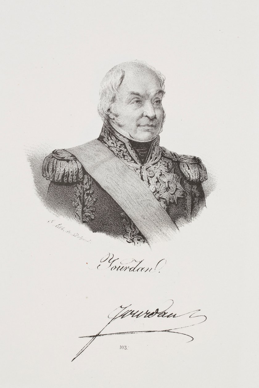 Portræt af marskal Jean-Baptiste Jourdan af Francois Seraphin Delpech