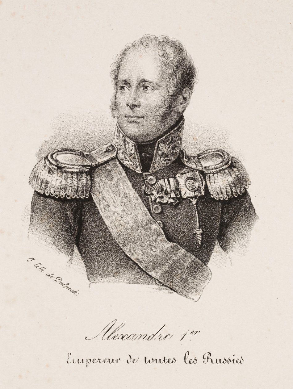 Portræt af zar Alexander 1. af Rusland af Francois Seraphin Delpech