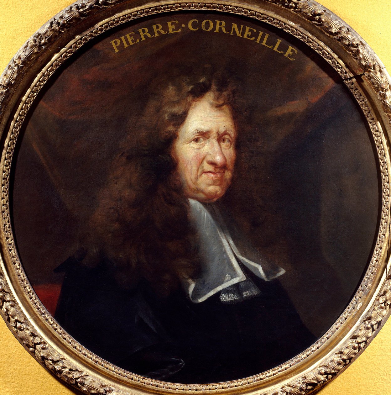 Portræt af Pierre Corneille (1606-1684) dramatisk digter Maleri af Francois Sicre (1640-1705) 17. århundrede. Diameter 0,760 m. Paris. Carnavalet Museum af Francois Sicre