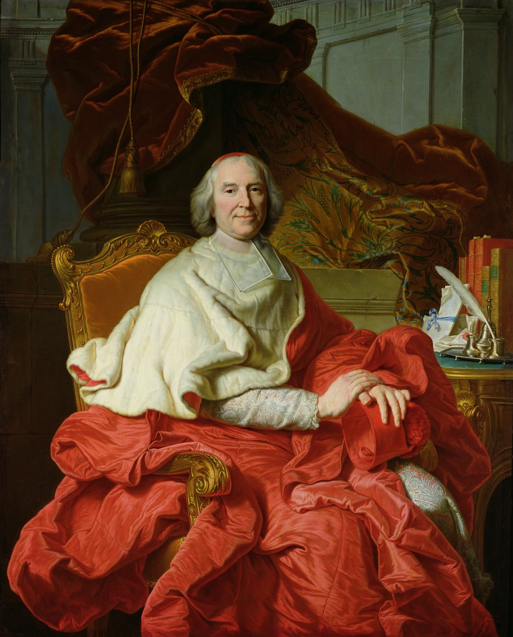 Andre Hercule de Fleury (1653-1743) 1728 af Francois Stiemart