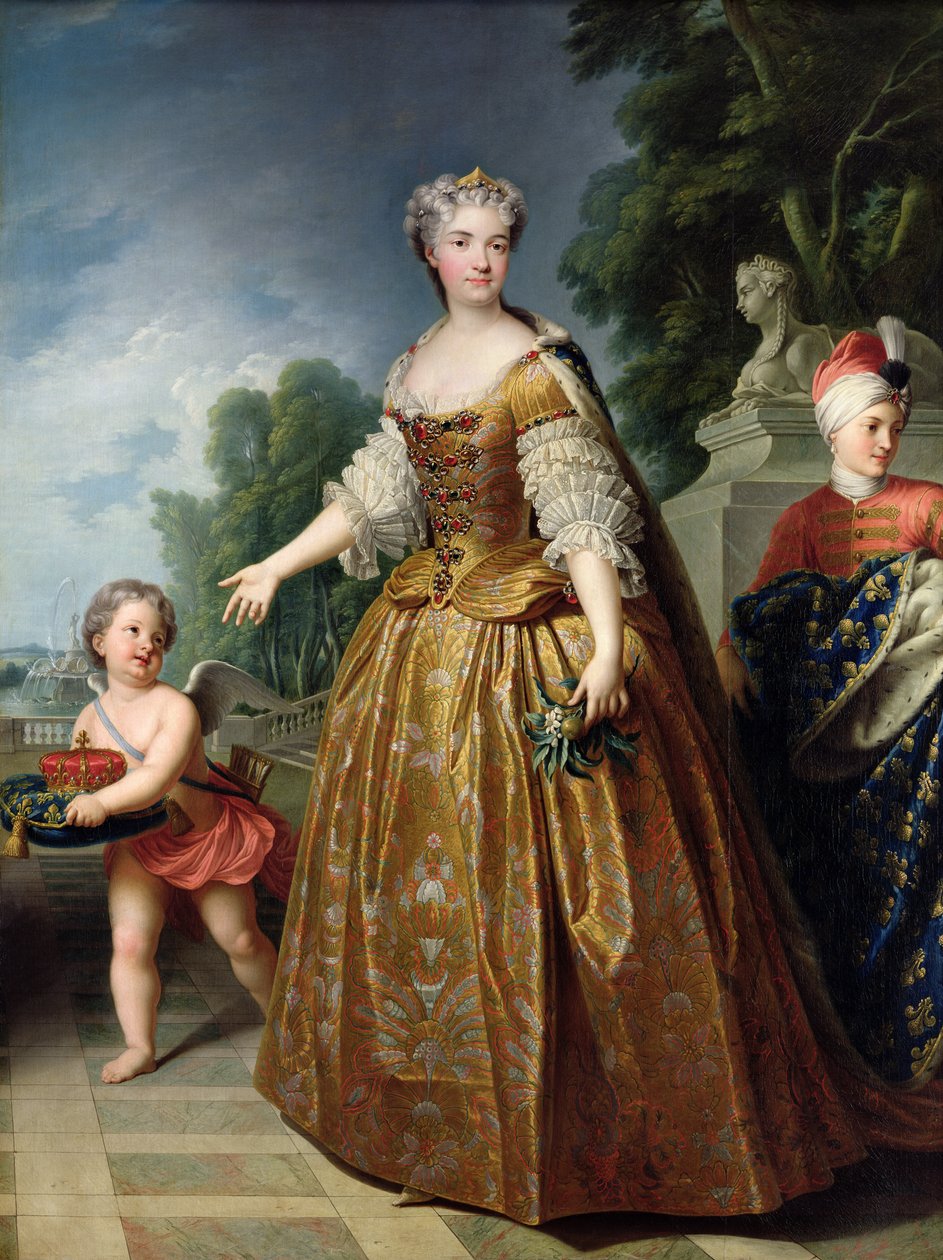Portræt af Marie Leczinska (1703-68) efter 1725 af Francois Stiemart