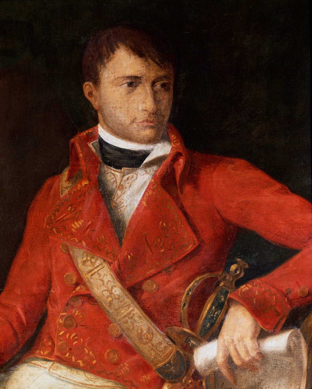Portræt af Napoleon I Bonaparte (1769-1821) i uniform af første konsul. Maleri tilskrevet Francois Xavier Fabre (1766-1837) Milano, Museo del Risorgimento af Francois Xavier (attr. to) Fabre
