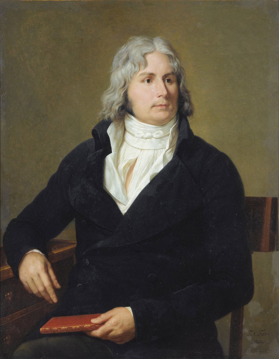 Portræt af Louis-Francois (Louis Francois) Bertin dit Bertin l