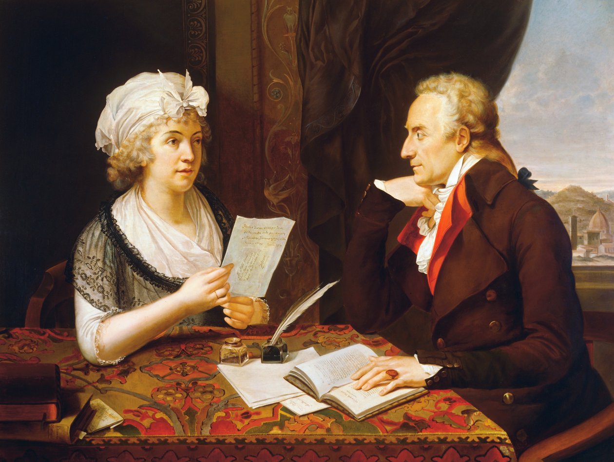 Portræt af Vittorio Alfieri (Asti af Francois Xavier Fabre