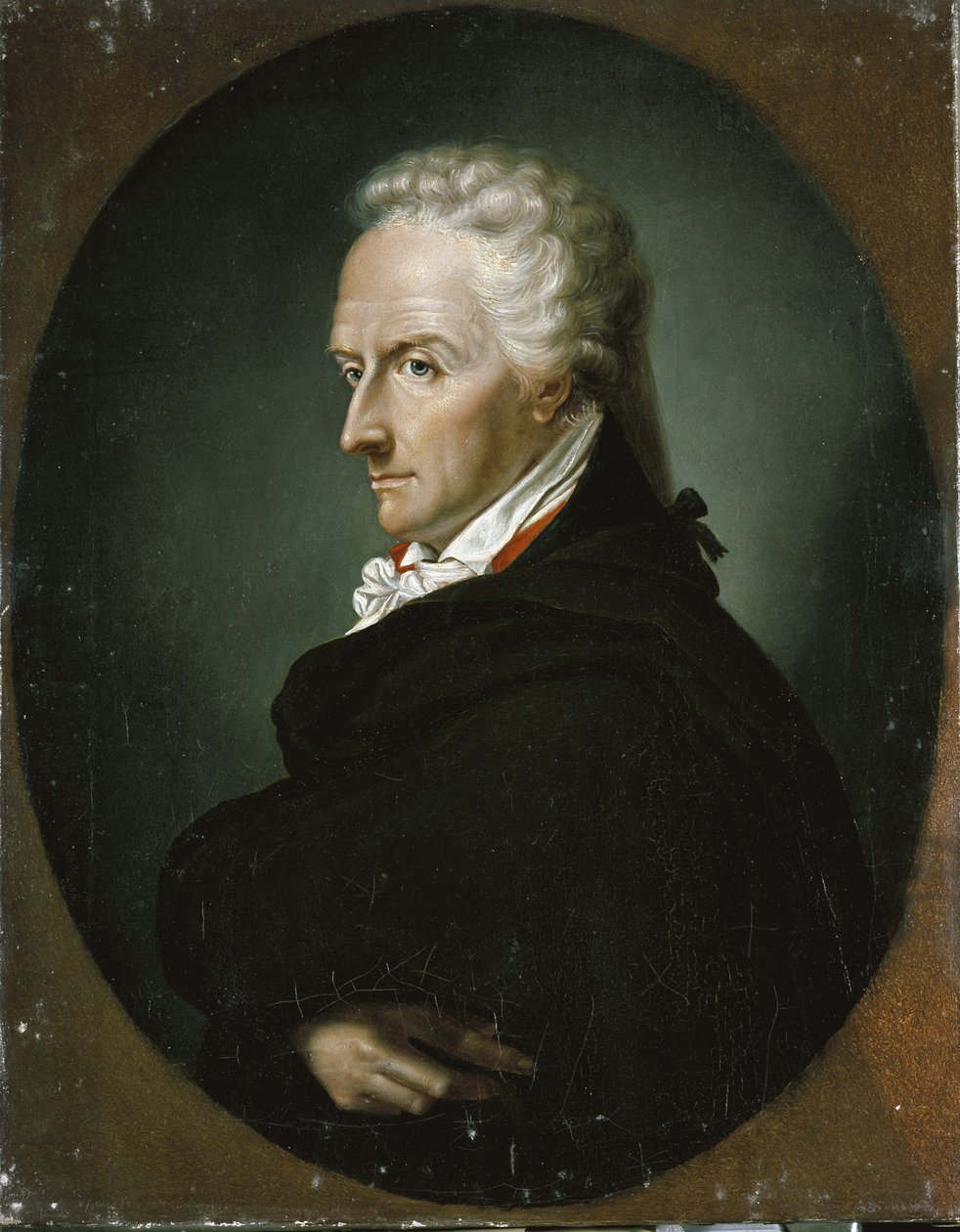 Portræt af den italienske forfatter Vittorio Alfieri, detalje. Tidligt 19. århundrede (maleri) af Francois Xavier Fabre