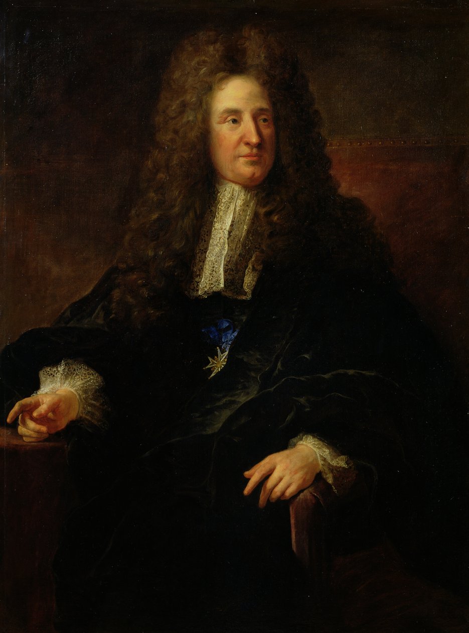 Portræt af Jules Hardouin Mansart (1646-1708) af Jean François de Troy