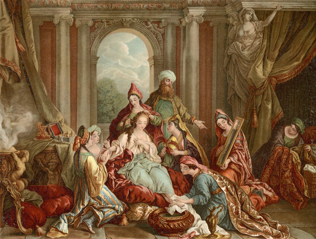 Esther er dekoreret til kongen af Francois de after Troy