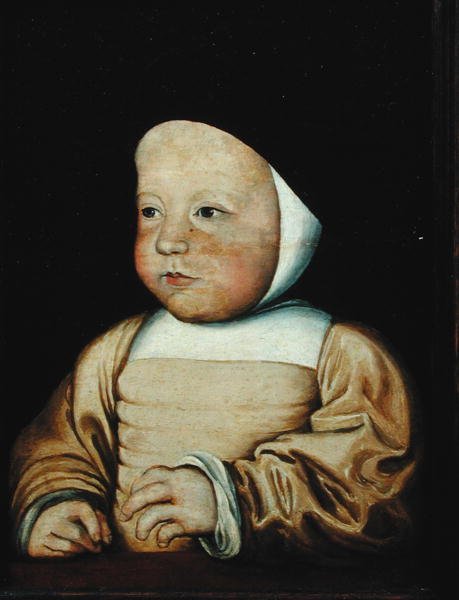 Portræt af Charles af Frankrig (1522-45) Duc dAngouleme, ca. 1524 af Francois workshop of Clouet