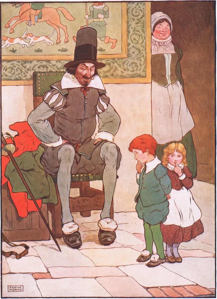 Onklen tog drengen og pigen og bad dem ikke være bange., 1930