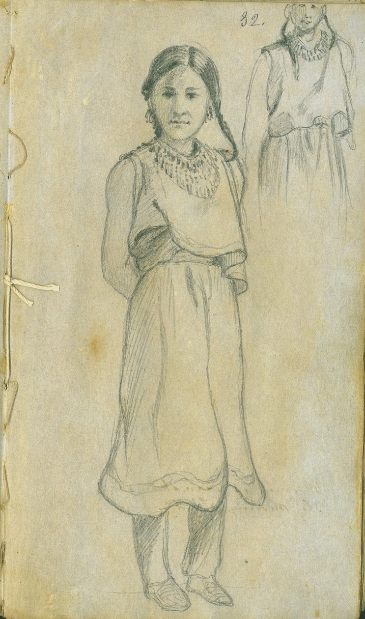 Native American Woman, 1851 af Frank Blackwell Mayer