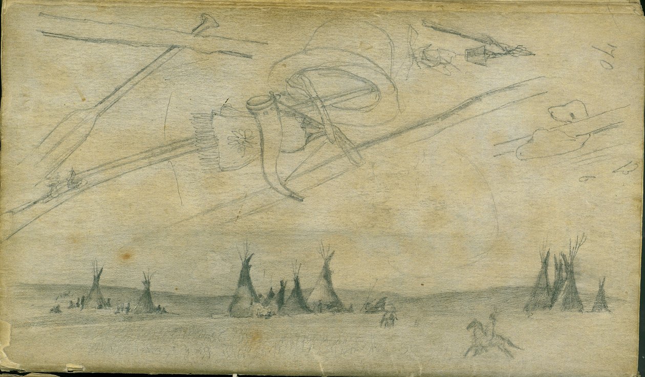 Skitser, 1851 af Frank Blackwell Mayer