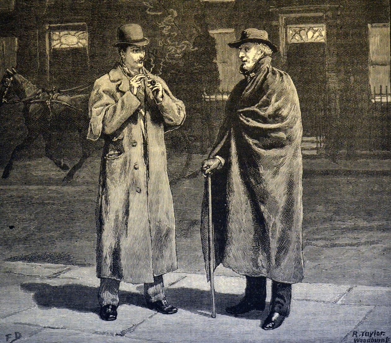 Vinternat, 1890 af Frank Dadd
