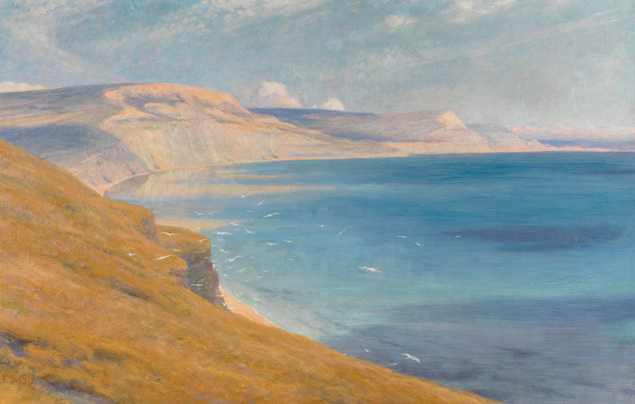 Hav og solskin, Lyme Regis, 1919 af Frank Dicksee