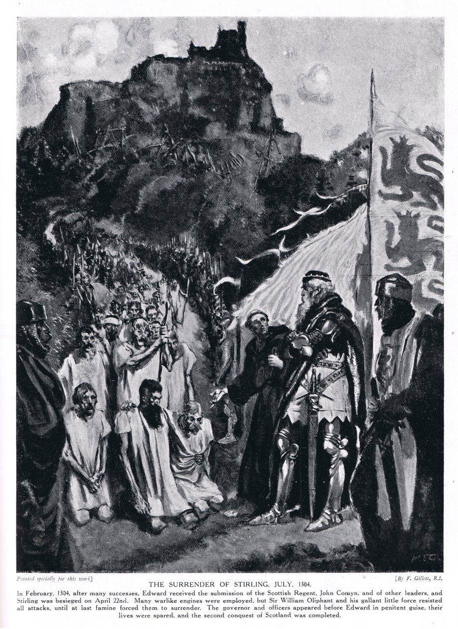 Overgivelsen af Stirling Castle; Juli; AD1304, 1920