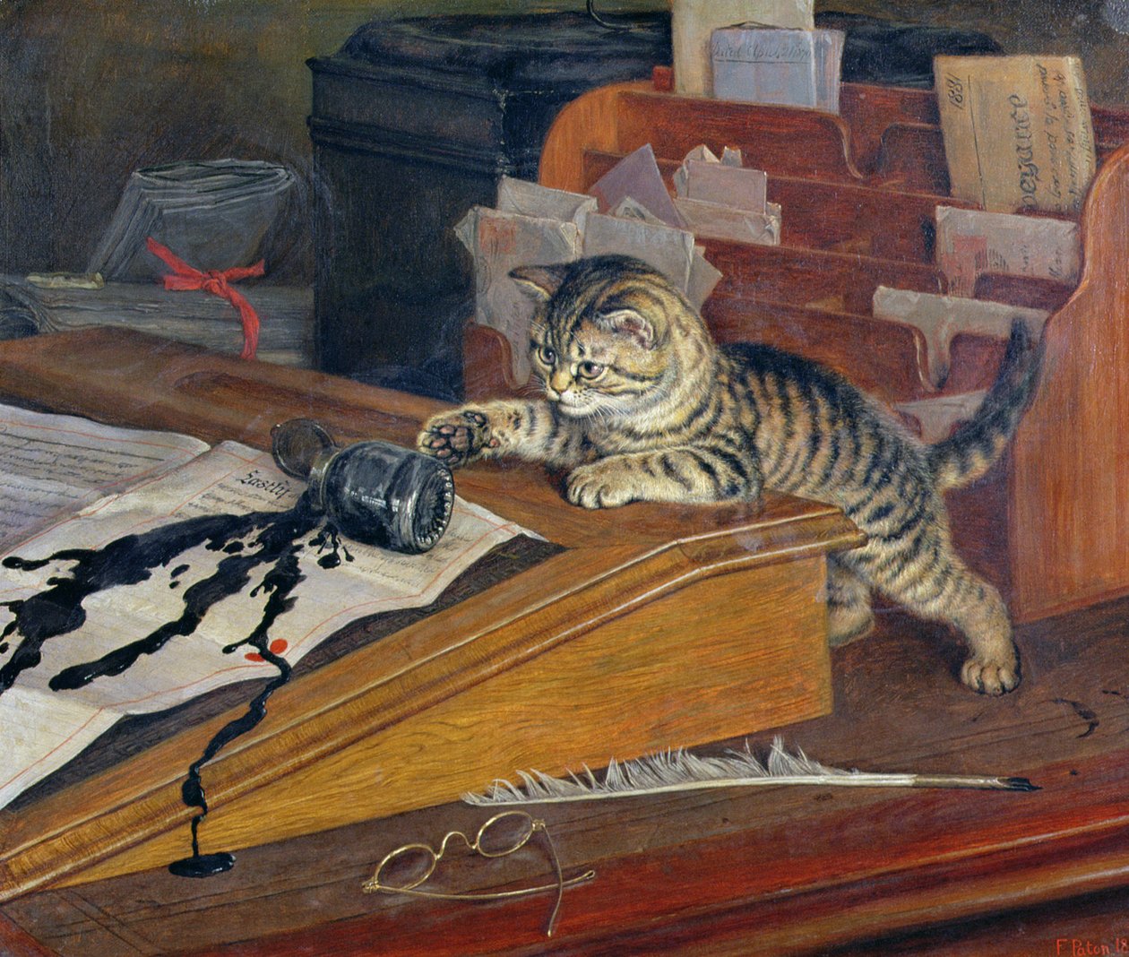 Vidne til min handling og gerning, (1882) af Frank Paton