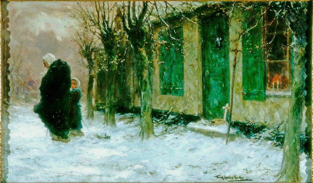De grønne skodder, Viaticum, Belgien, 1918 af Frank Spenlove Spenlove