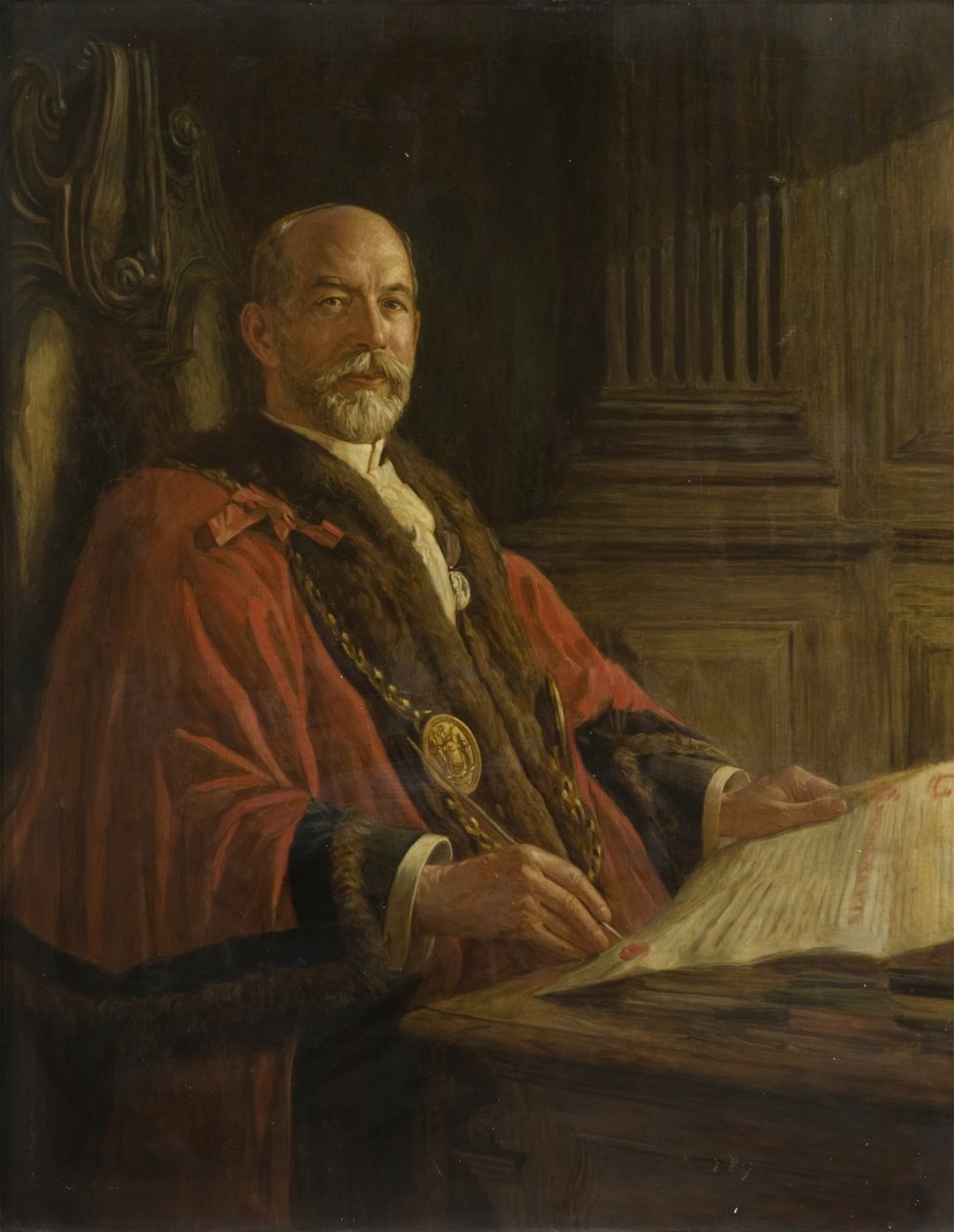 Portræt af rådmand Robert Readhead af Frank Stanley Ogilvie