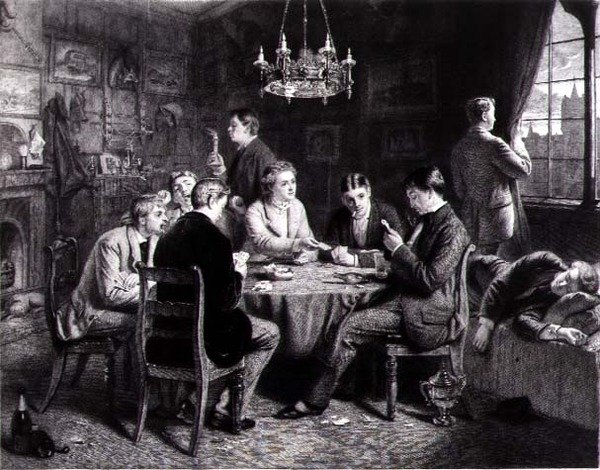 Reverie - A Voice from Far Away, indgraveret af Robert W. Macbeth (1848-1910) pub. af Thomas McLean af Frank (after) Dicksee