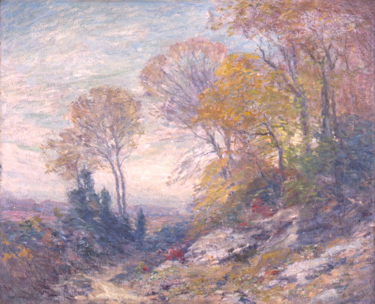 oktober morgen, ca. 1910. af Frank A. Bicknell