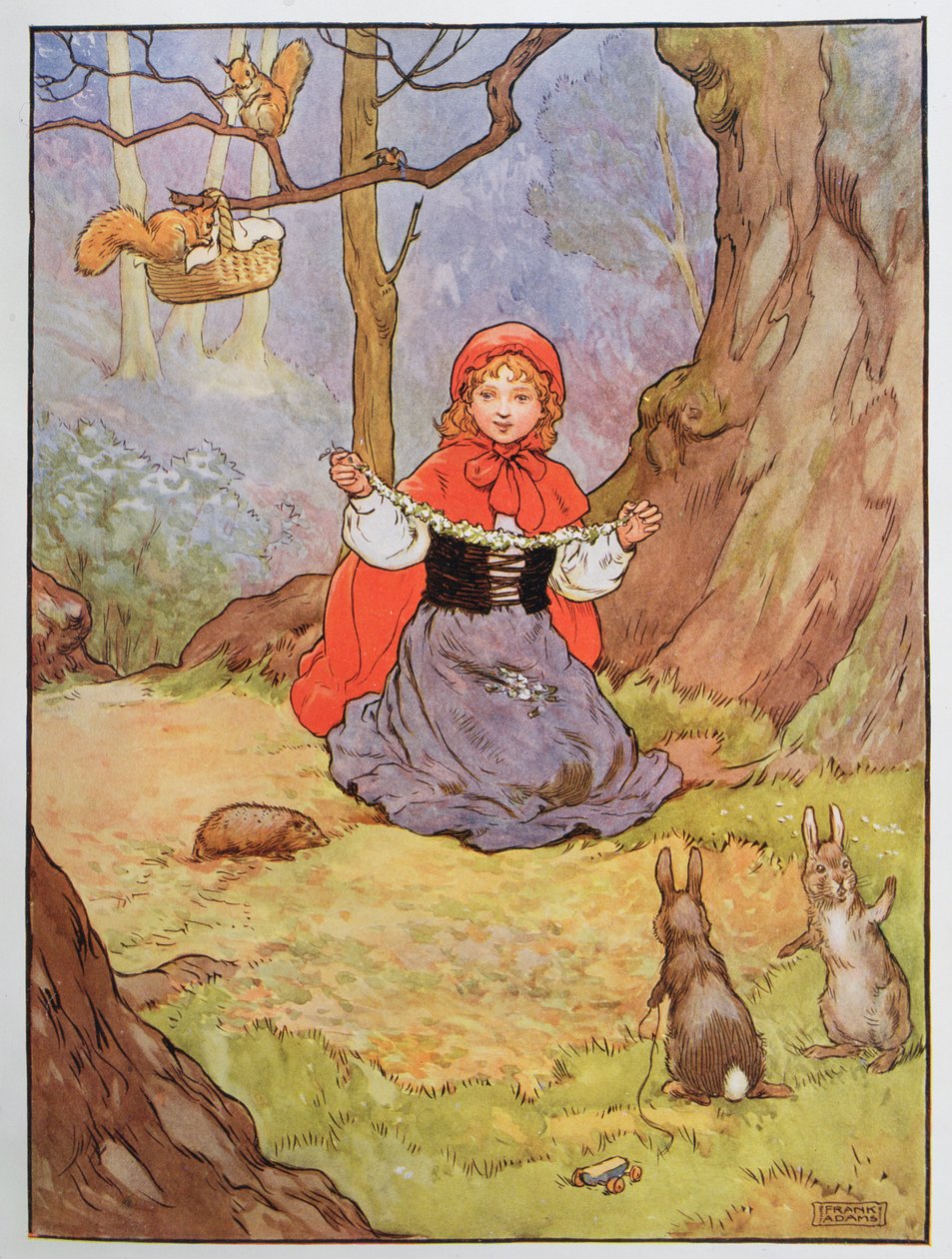 Rødhætte, illustration fra 