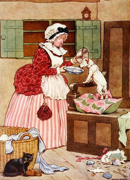 Old Mother Hubbard, illustration fra 