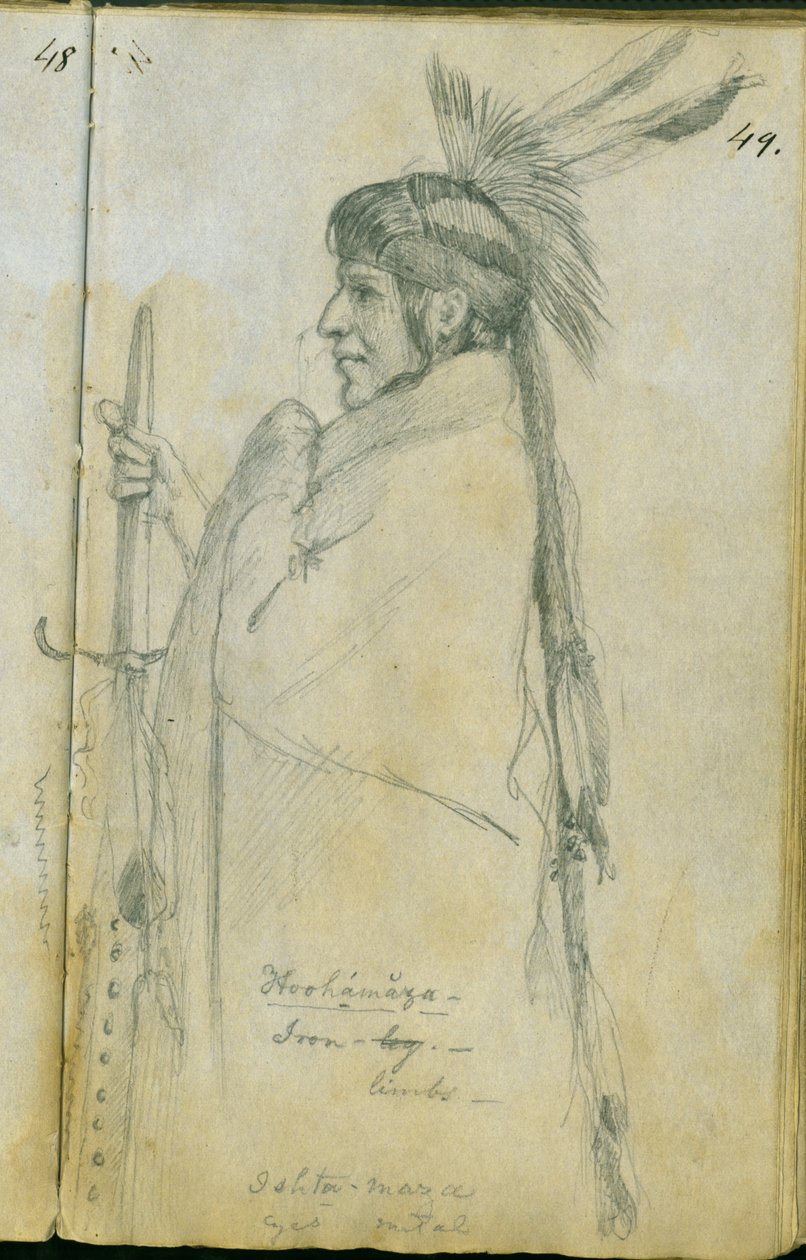 Hoohamaza eller jernben, 1851 af Frank Blackwell Mayer