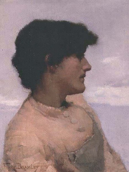 Figurstudie, Newlyn af Frank Bramley
