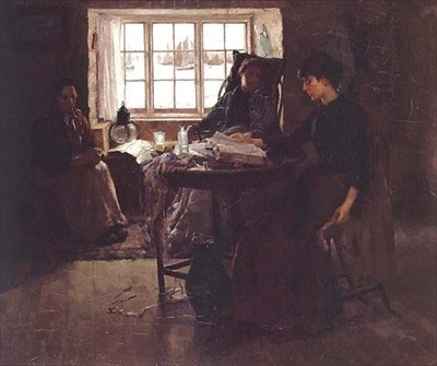 Fiskerhjemmet af Frank Bramley