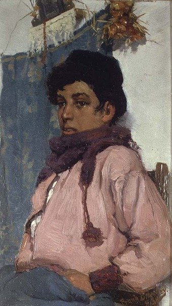 Den italienske Fisher Boy af Frank Bramley