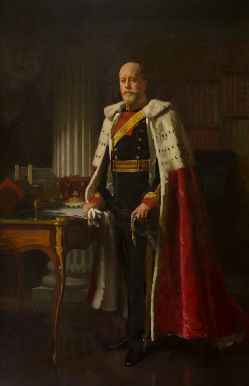 Portræt af George Cecil Orlando, 4. jarl af Bradford (1845-1915), ca. 1865-1915 (olie på lærred) af Frank Brooks
