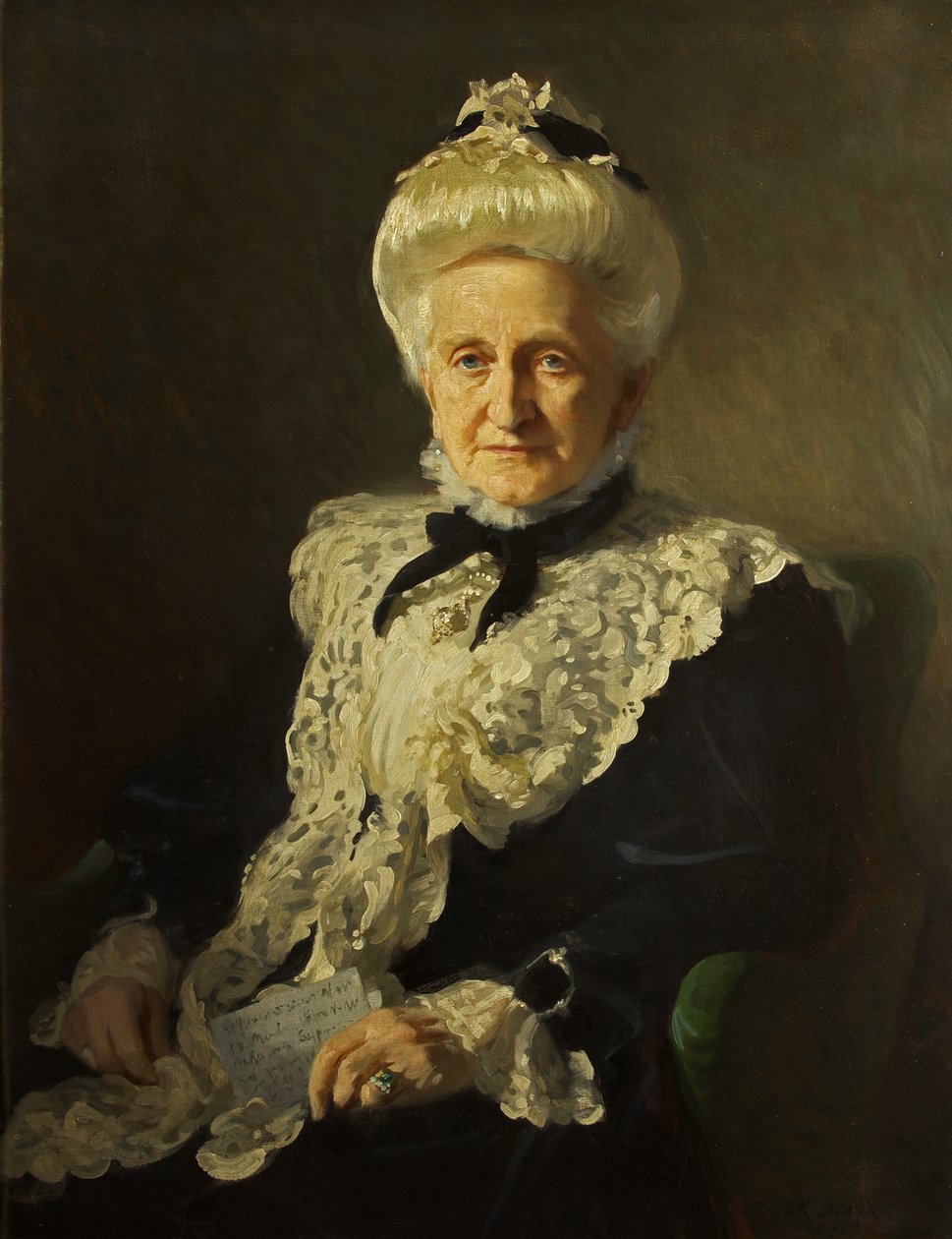 Portræt af Mrs John Battersby Harford af Frank Brooks
