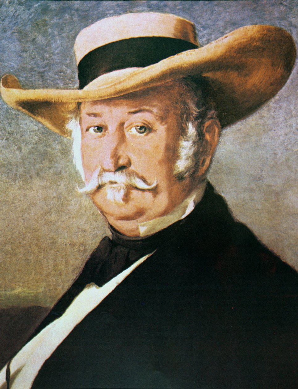 John Sutter (1803-80) 1866 (olie på lærred) af Frank Buchser