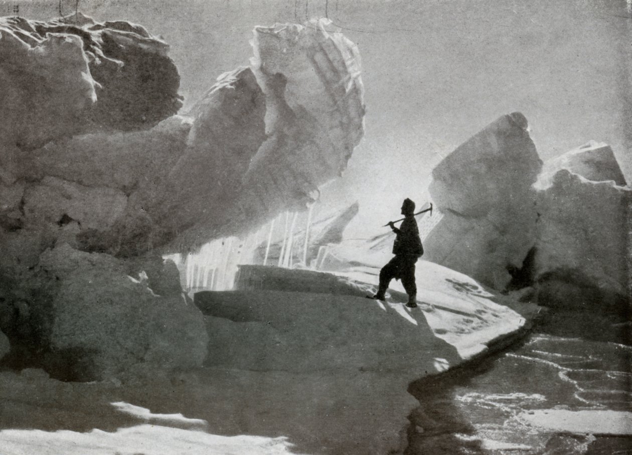 Trykisblokke nær Discovery Bluff, c1911, 1913 af Frank Debenham
