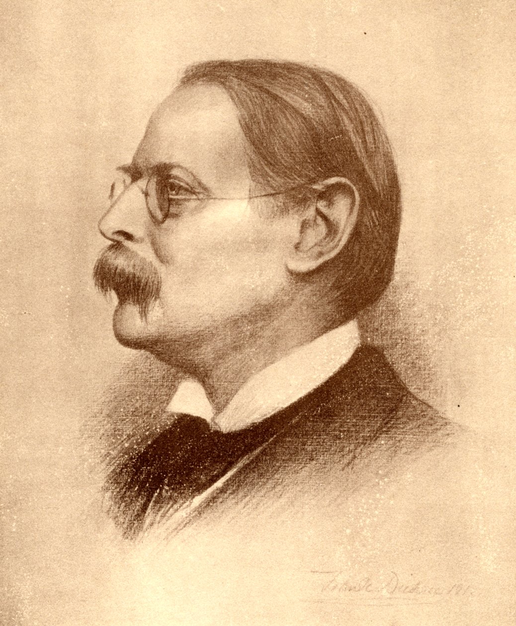 Edmund William Gosse, engelsk digter, forfatter og kritiker, 1913. af Frank Dicksee