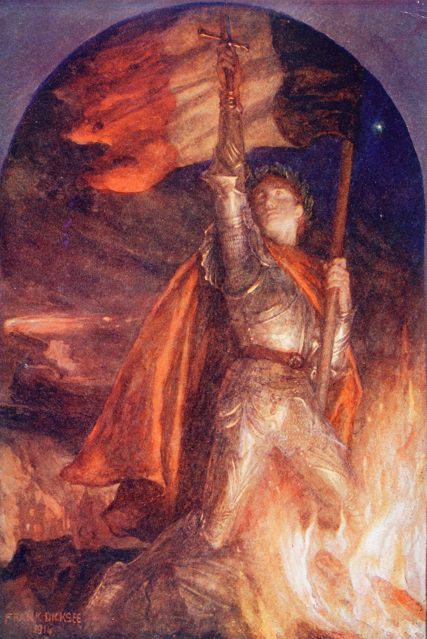 Resurgam eller I Shall Rise Again, efter et maleri af Frank Dicksee, fra King Albert