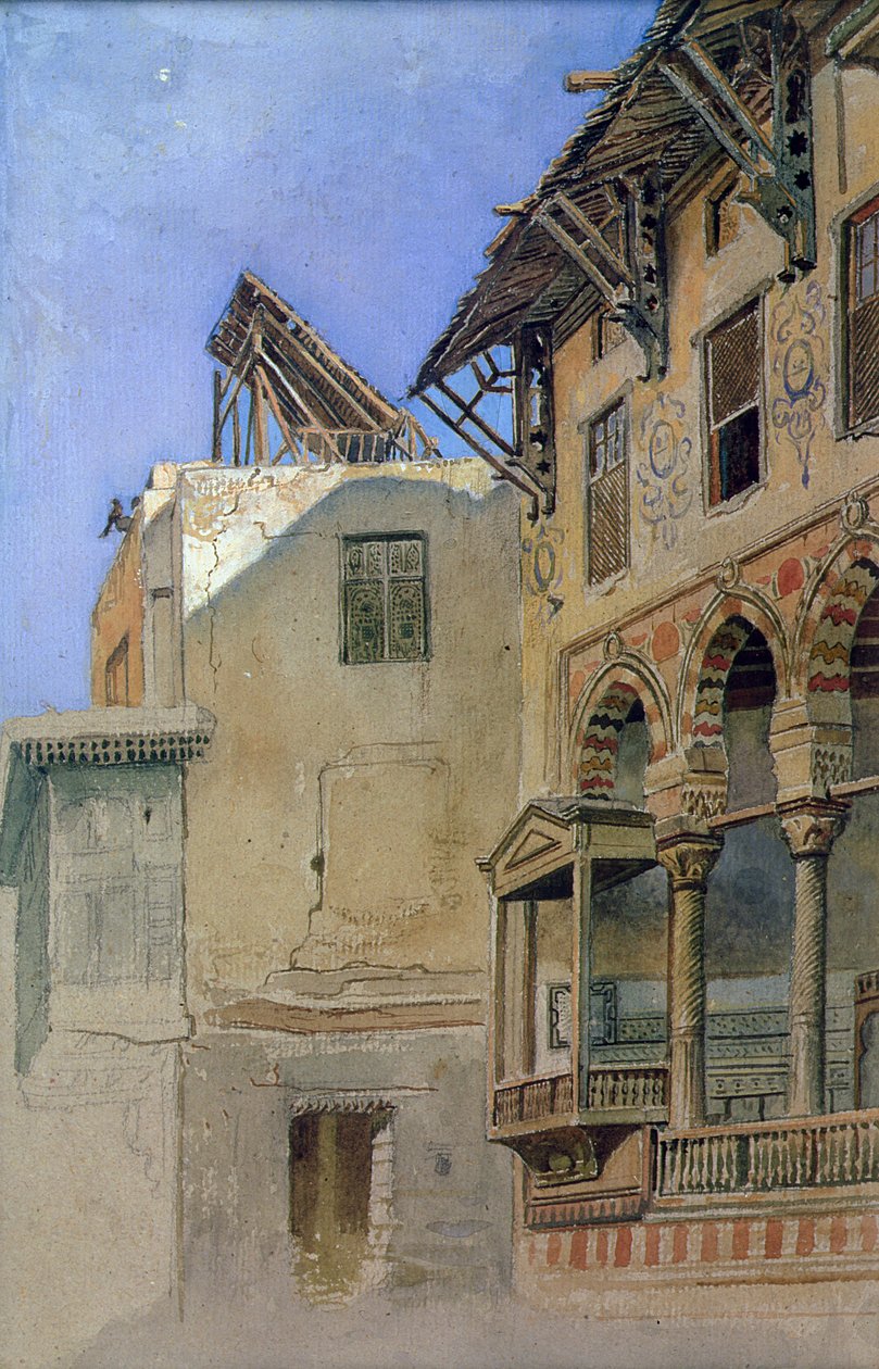 House of Memlook Radnau Bey, Kairo, 1870 af Frank Dillon