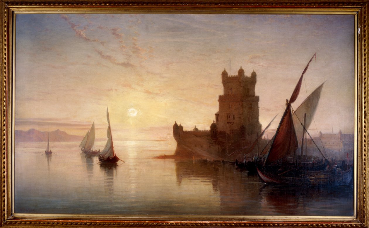 Lissabon - Balem Slot, 1850. af Frank Dillon