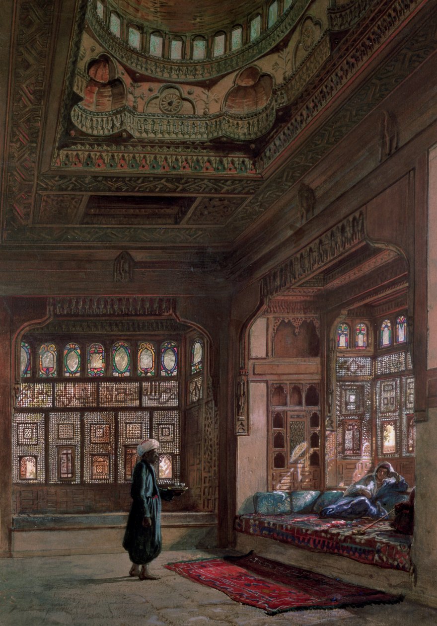 Sheikh Sadats Harem, Kairo, 1870 af Frank Dillon